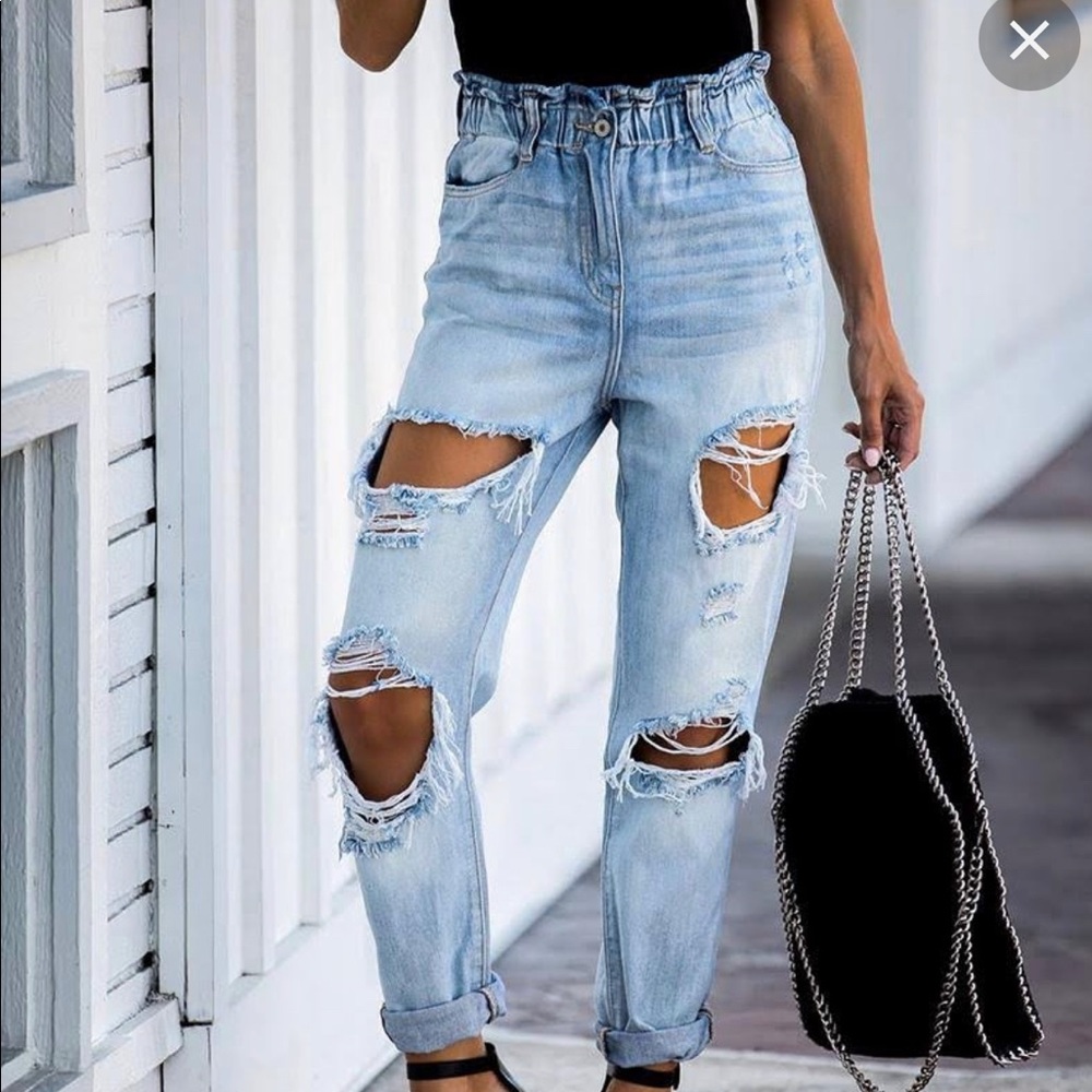 KanCan paper bag jeans